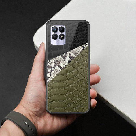 Realme 8i Cover - Printed Skins Series - HQ Ultra Shine Premium Infinity Glass Soft Silicon Borders Case