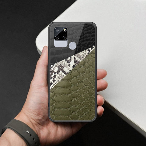 Realme C12 Cover - Printed Skins Series - HQ Ultra Shine Premium Infinity Glass Soft Silicon Borders Case