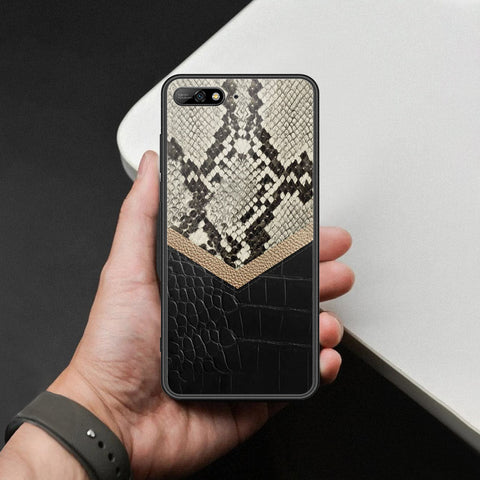 Huawei Y6 Prime 2018 Cover - Printed Skins Series - HQ Ultra Shine Premium Infinity Glass Soft Silicon Borders Case