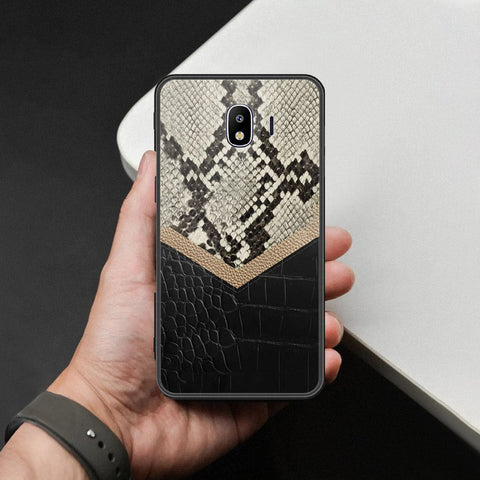 Samsung Galaxy J4 2018 Cover - Printed Skins Series - HQ Ultra Shine Premium Infinity Glass Soft Silicon Borders Case