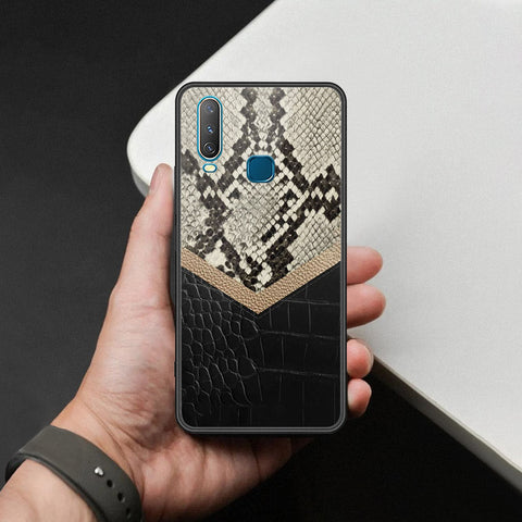 Vivo Y12 Cover - Printed Skins Series - HQ Ultra Shine Premium Infinity Glass Soft Silicon Borders Case