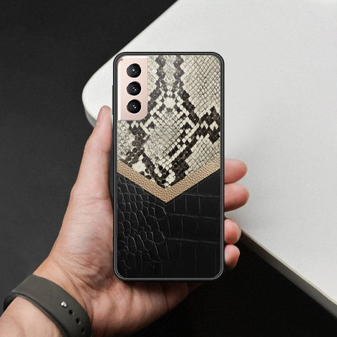 Samsung Galaxy S21 5G Cover - Printed Skins Series - HQ Ultra Shine Premium Infinity Glass Soft Silicon Borders Case