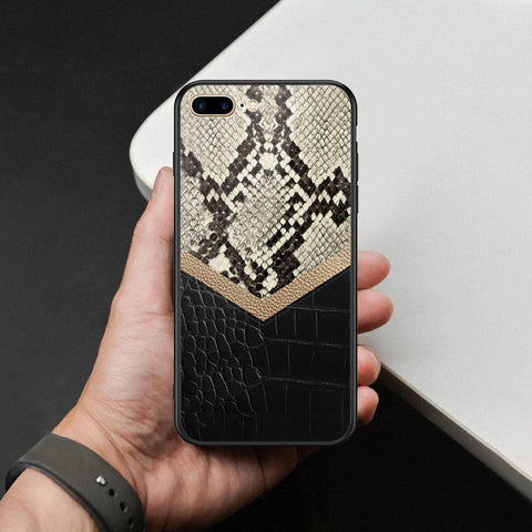 iPhone 8 Plus / 7 Plus - Printed Skins Series - HQ Ultra Shine Premium Infinity Glass Soft Silicon Borders Case