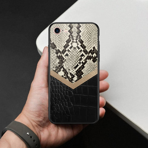 iPhone SE 2020 - Printed Skins Series - HQ Ultra Shine Premium Infinity Glass Soft Silicon Borders Case
