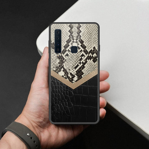 Samsung Galaxy A9 2018 Cover - Printed Skins Series - HQ Ultra Shine Premium Infinity Glass Soft Silicon Borders Case