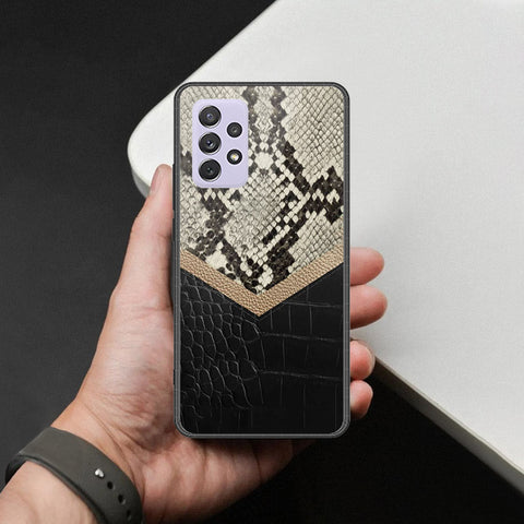 Samsung Galaxy A72 Cover - Printed Skins Series - HQ Ultra Shine Premium Infinity Glass Soft Silicon Borders Case