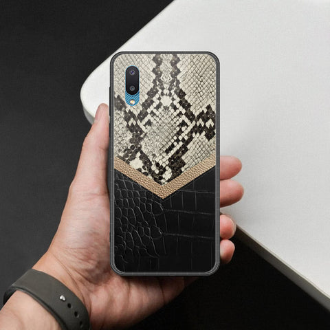 Samsung Galaxy A02 Cover - Printed Skins Series - HQ Ultra Shine Premium Infinity Glass Soft Silicon Borders Case