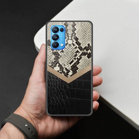 Oppo Reno 5 Pro 5G Cover - Printed Skins Series - HQ Ultra Shine Premium Infinity Glass Soft Silicon Borders Case