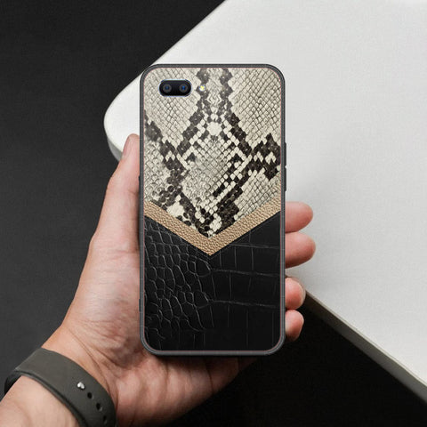 Realme C1 Cover - Printed Skins Series - HQ Ultra Shine Premium Infinity Glass Soft Silicon Borders Case