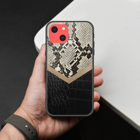 iPhone 13 Mini Cover - Printed Skins Series - HQ Ultra Shine Premium Infinity Glass Soft Silicon Borders Case
