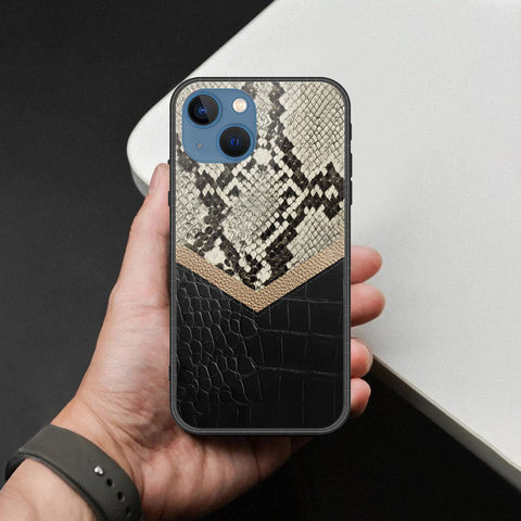 iPhone 13 Cover - Printed Skins Series - HQ Ultra Shine Premium Infinity Glass Soft Silicon Borders Case