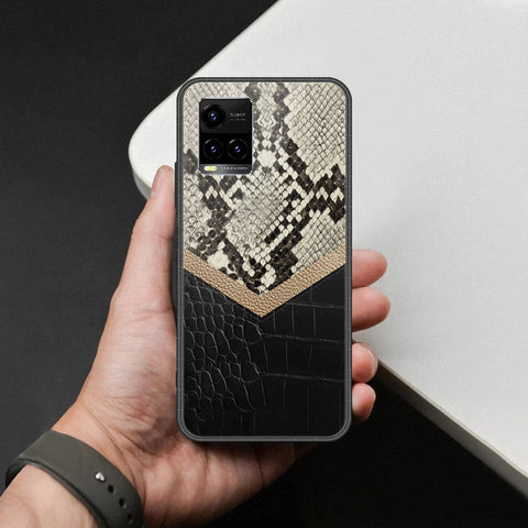 Vivo Y33t Cover - Printed Skins Series - HQ Ultra Shine Premium Infinity Glass Soft Silicon Borders Case