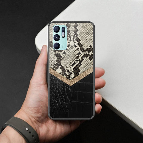 Oppo Reno 6 Cover - Printed Skins Series - HQ Ultra Shine Premium Infinity Glass Soft Silicon Borders Case