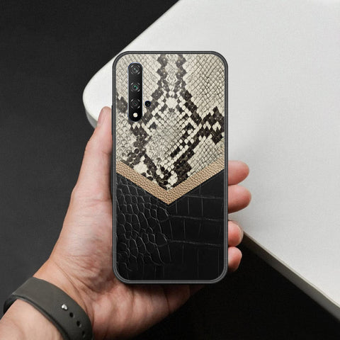 Honor 20 Cover - Printed Skins Series - HQ Ultra Shine Premium Infinity Glass Soft Silicon Borders Case