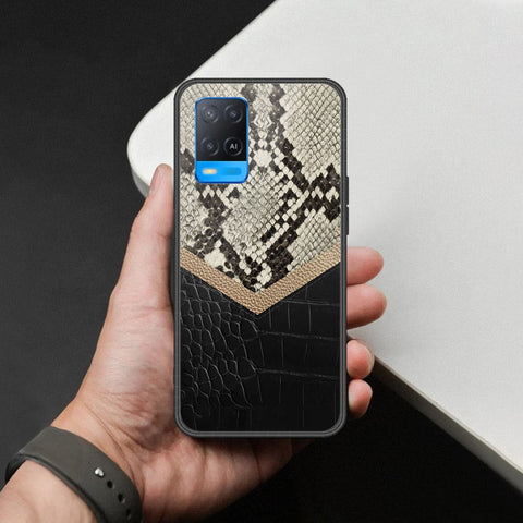 Oppo A54 4G Cover - Printed Skins Series - HQ Ultra Shine Premium Infinity Glass Soft Silicon Borders Case