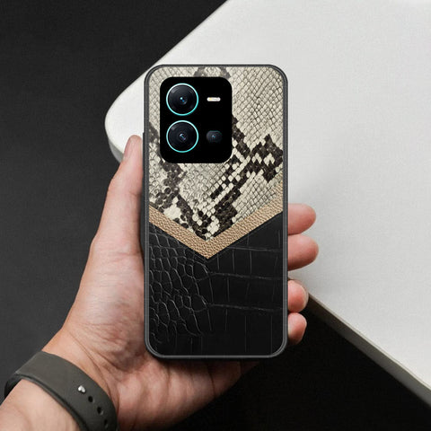 Vivo X80 Lite Cover - Printed Skins Series - HQ Ultra Shine Premium Infinity Glass Soft Silicon Borders Case