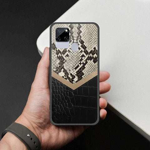 Realme C12 Cover - Printed Skins Series - HQ Ultra Shine Premium Infinity Glass Soft Silicon Borders Case