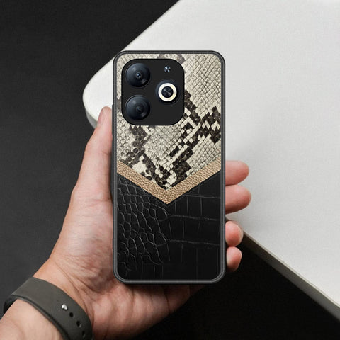 Infinix Smart 8 Cover - Printed Skins Series - HQ Ultra Shine Premium Infinity Glass Soft Silicon Borders Case