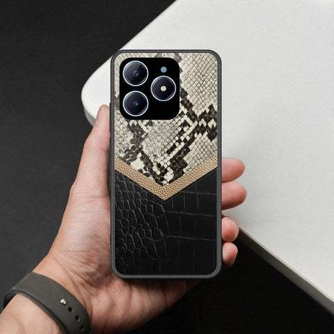 Realme C63 Cover - Printed Skins Series - HQ Ultra Shine Premium Infinity Glass Soft Silicon Borders Case