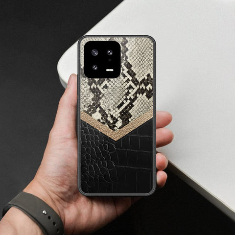 Xiaomi 13 Cover - Printed Skins Series - HQ Ultra Shine Premium Infinity Glass Soft Silicon Borders Case