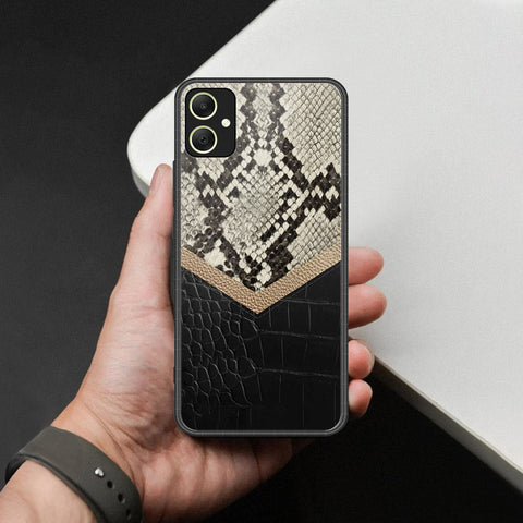 Samsung Galaxy A06 Cover - Printed Skins Series - HQ Ultra Shine Premium Infinity Glass Soft Silicon Borders Case