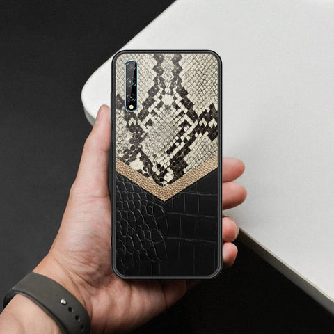 Huawei P Smart 2020 Cover - Printed Skins Series - HQ Ultra Shine Premium Infinity Glass Soft Silicon Borders Case