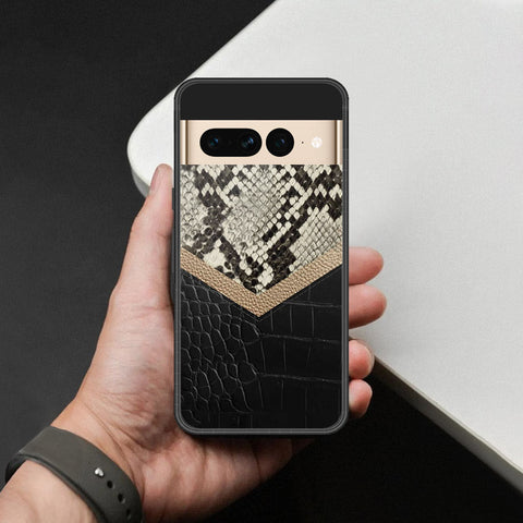 Google Pixel 7 Pro Cover - Printed Skins Series - HQ Ultra Shine Premium Infinity Glass Soft Silicon Borders Case