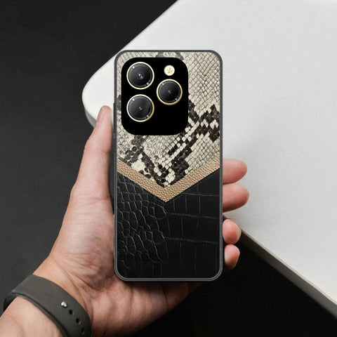 Infinix Hot 40 Pro Cover - Printed Skins Series - HQ Ultra Shine Premium Infinity Glass Soft Silicon Borders Case