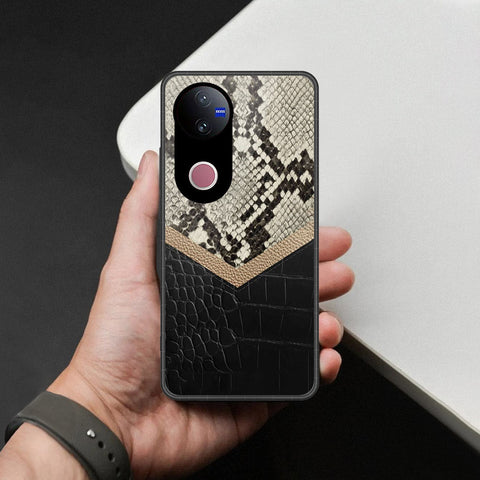 Vivo V50 Cover - Printed Skins Series - HQ Ultra Shine Premium Infinity Glass Soft Silicon Borders Case