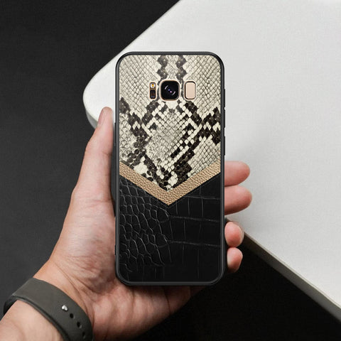 Samsung Galaxy S8 Cover - Printed Skins Series - HQ Ultra Shine Premium Infinity Glass Soft Silicon Borders Case