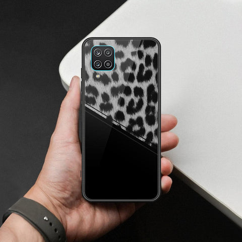 Samsung Galaxy A12 Cover - Printed Skins Series - HQ Ultra Shine Premium Infinity Glass Soft Silicon Borders Case