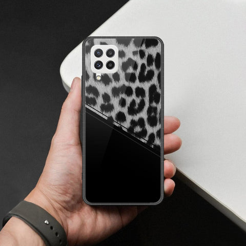 Samsung Galaxy M22 Cover - Printed Skins Series - HQ Ultra Shine Premium Infinity Glass Soft Silicon Borders Case