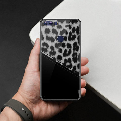 Huawei Honor 8 Cover - Printed Skins Series - HQ Ultra Shine Premium Infinity Glass Soft Silicon Borders Case