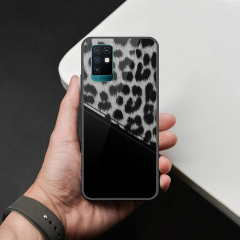 Infinix Note 10 Cover - Printed Skins Series - HQ Ultra Shine Premium Infinity Glass Soft Silicon Borders Case