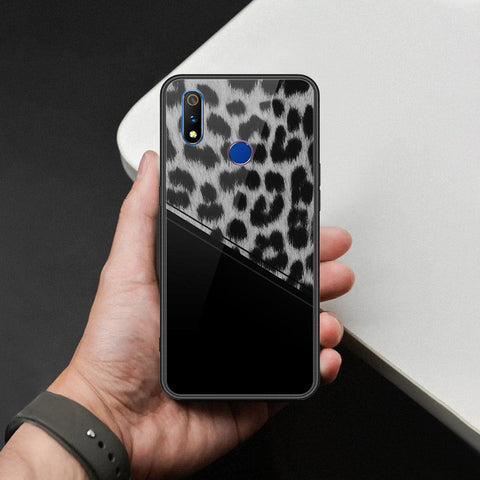 Realme 3 Cover - Printed Skins Series - HQ Ultra Shine Premium Infinity Glass Soft Silicon Borders Case