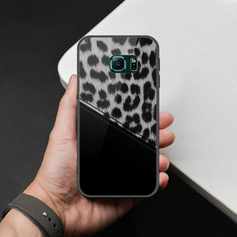 Samsung Galaxy S6 Edge Cover - Printed Skins Series - HQ Ultra Shine Premium Infinity Glass Soft Silicon Borders Case