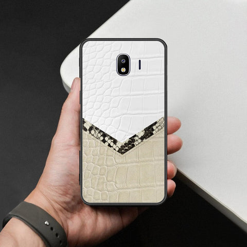 Samsung Galaxy J4 2018 Cover - Printed Skins Series - HQ Ultra Shine Premium Infinity Glass Soft Silicon Borders Case