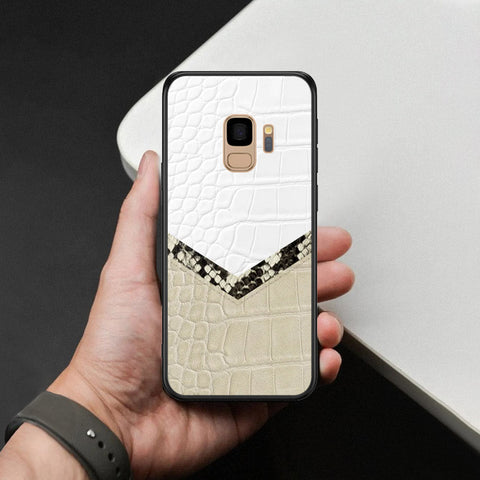 Samsung Galaxy S9 Cover - Printed Skins Series - HQ Ultra Shine Premium Infinity Glass Soft Silicon Borders Case