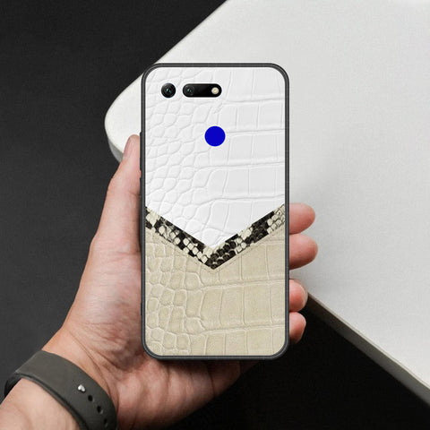 Huawei Honor View 20 Cover - Printed Skins Series - HQ Ultra Shine Premium Infinity Glass Soft Silicon Borders Case