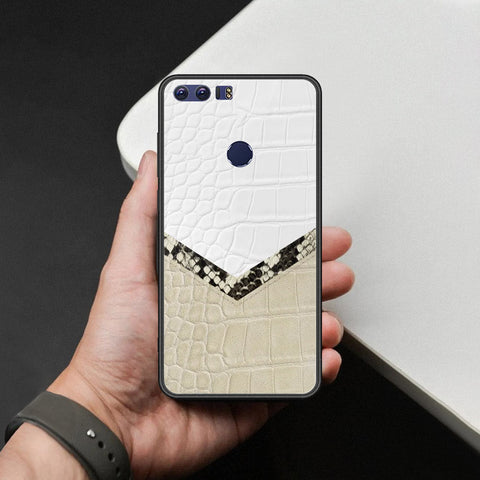 Huawei Honor 8 Cover - Printed Skins Series - HQ Ultra Shine Premium Infinity Glass Soft Silicon Borders Case