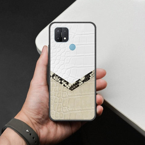 Oppo A35 Cover - Printed Skins Series - HQ Ultra Shine Premium Infinity Glass Soft Silicon Borders Case