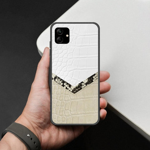 Samsung Galaxy A04e Cover - Printed Skins Series - HQ Ultra Shine Premium Infinity Glass Soft Silicon Borders Case