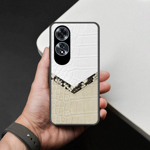 Oppo A60 Cover - Printed Skins Series - HQ Ultra Shine Premium Infinity Glass Soft Silicon Borders Case