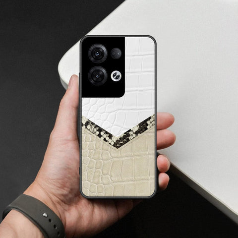 Oppo Reno 8 Pro  Cover - Printed Skins Series - HQ Ultra Shine Premium Infinity Glass Soft Silicon Borders Case