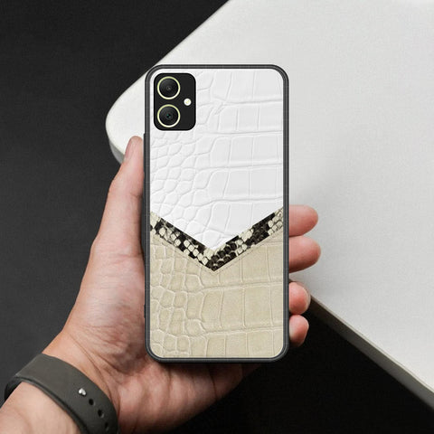 Samsung Galaxy A06 Cover - Printed Skins Series - HQ Ultra Shine Premium Infinity Glass Soft Silicon Borders Case