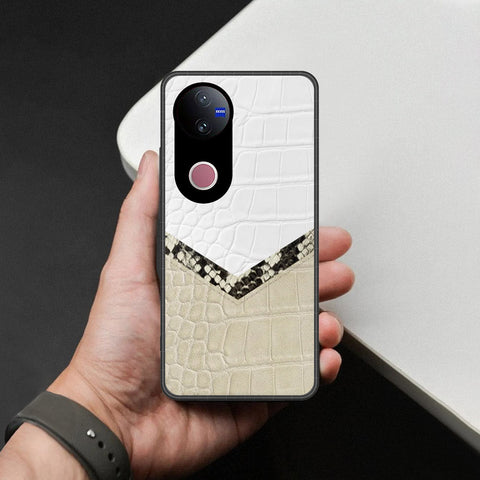 Vivo V50 Cover - Printed Skins Series - HQ Ultra Shine Premium Infinity Glass Soft Silicon Borders Case