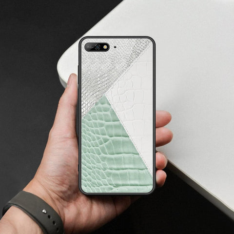 Huawei Y6 Prime 2018 Cover - Printed Skins Series - HQ Ultra Shine Premium Infinity Glass Soft Silicon Borders Case