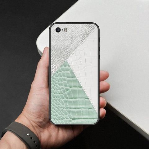 iPhone SE / 5s / 5 - Printed Skins Series - HQ Ultra Shine Premium Infinity Glass Soft Silicon Borders Case