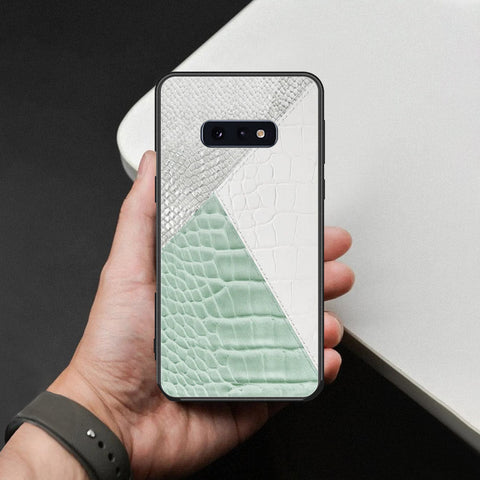 Samsung Galaxy S10e Cover - Printed Skins Series - HQ Ultra Shine Premium Infinity Glass Soft Silicon Borders Case