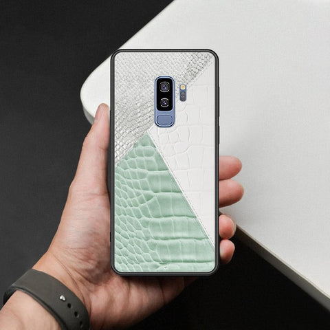 Samsung Galaxy S9 Plus Cover - Printed Skins Series - HQ Ultra Shine Premium Infinity Glass Soft Silicon Borders Case